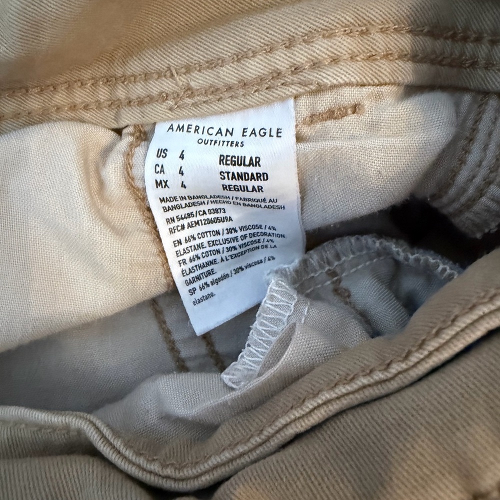 American Eagle Outfitters Khaki Kick Boot Pants - Picture 7 of 7